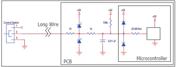 External clipping diode circuit External clipping diode circuit